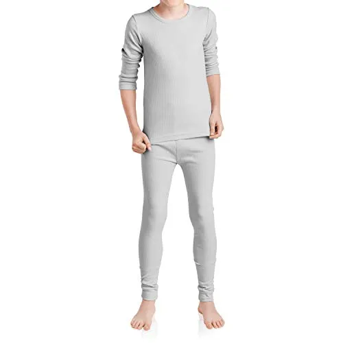 MT Kinder Ski- & Thermowäsche Set - Winter Unterwäsche für Jungen und Mädchen - Sports Grey 146-152