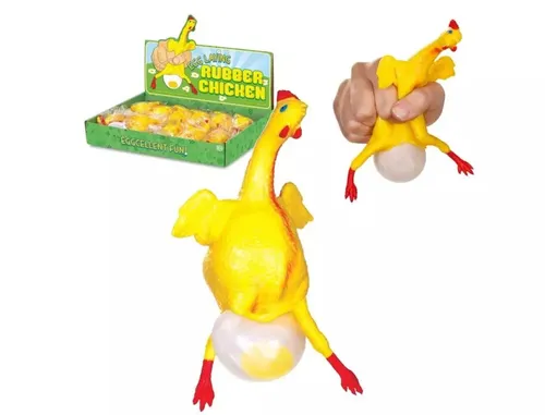 Gumowa Kura składająca jajo One for Fun 5038728038611