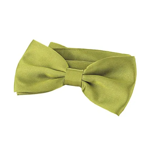 DonDon Edle pistaziengrüne Fliege bzw. Schleife mit Haken in grün von DonDon