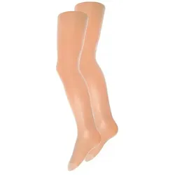 Ewers Feinstrumpfhose Feinstrumpfhose 2er Pack Satin Sheer 40 DEN (2 St) weiß 122-128