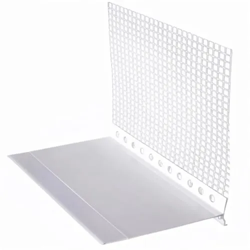 doitBau Sockelkantenprofil – WDVS Tropfkantenprofil 80 mm, Set 10 Stäbe - Hochwertiges Sockelkantenprofil aus Hart-PVC für eine tropfsichere Verbindung von Fassaden- und Sockeldämmung. Ideal für Neubau und Renovierung, sorgt für langlebige und saubere Abschlüsse.