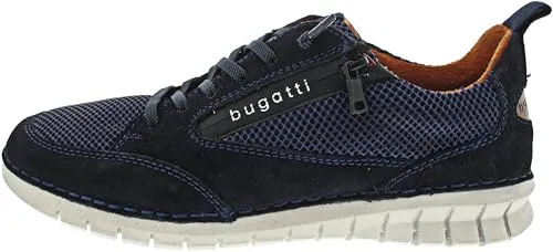 bugatti Herren Schnürer 321 AKM03 - Dark Blue, Größe 40 - Herren-Schnürhalbschuhe in elegantem dunklem Blau, ideal für stilvolle Auftritte und höchsten Tragekomfort.