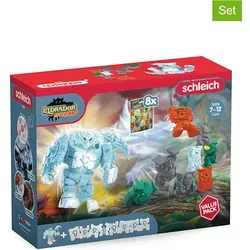 Schleich® ELDRADOR® CREATURES Eis-Roboter Value Pack (72226) - Actionfiguren Set mit 11 Teilen, der beeindruckende Eis-Roboter mit Eispickel bringt Abenteuer und Spannung ins Spiel, ideal für kreative Rollenspiele.