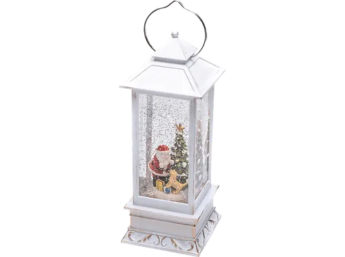 Konstsmide LED Wasserlaterne Weihnachtsmann mit Hund, 27cm von Konstsmide