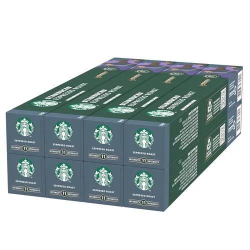 STARBUCKS Espresso Roast für NESPRESSO Kaffeekapseln (8 x 10 Kapseln)