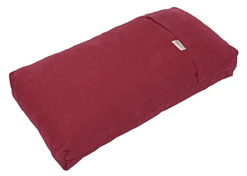 Yogistar Yogakissen - Klein Bordeaux Melange - Perfekt für Yoga & Pilates: Weiches, angenehm verarbeitetes Kissen für optimalen Komfort während der Übungen. Ideal für eine entspannte Haltung und vielseitig einsetzbar.