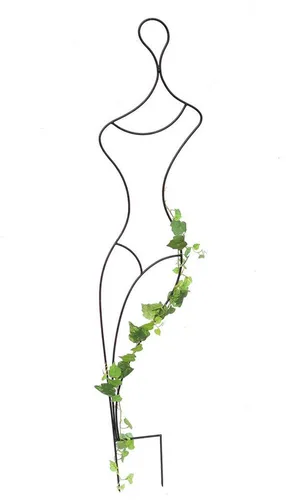 DanDiBo Design Rankhilfe Metall 140 cm Schwarz - Kletterhilfe für stilvolle Gartenakzente - Elegantes Rankgitter aus stabilem Metall, ideal für Kletterpflanzen. Verleihen Sie Ihrem Garten mit diesem einzigartigen Design-Bodenstecker einen Hauch von Stil und Funktionalität.