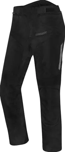Germot Livorno Textilhose wasserdicht Damen - Schwarz - 40 - Motorradhose für Einsteiger, wasserdicht und winddicht mit HUMAX® Klimamembrane, ideal für komfortables Fahren und Sicherheit.
