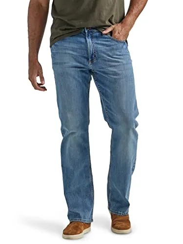 Wrangler Authentics Herren Bootcut Lockerer Passform Jeans, Riptide, 36W / 32L