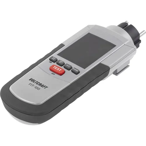 VOLTCRAFT FIT-100 Installationstester - Elektrische Messgeräte, ideal für die sichere RCD-Prüfung mit Farbwechselanzeige und tragbarer Tasche, perfekt für Elektriker und Handwerker.