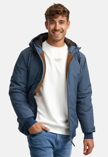 Indicode Sommerjacke INPeshastin mit Kapuze - Funktionsjacke in beige XL (46) mit verstellbarer Kapuze und Tunnelzug, ideal für lässige Sommerabende.