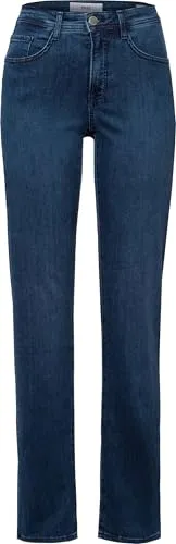 BRAX Feel Good Style Carola Used Regular Blue 48 - Jeans in authentischem Denim mit femininen Fit, aus hochwertigem Baumwoll-Elasthan-Mix für optimalen Tragekomfort und moderne Used-Optik.
