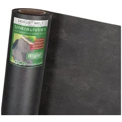 HaGa Stoff GARTENVLIES 80g/m2 1,2m x 20m Unkrautvlies, Mulchvlies,Unkrautfolie,Mulchfolie (nie wieder Unkraut jäten keine 2000 cm