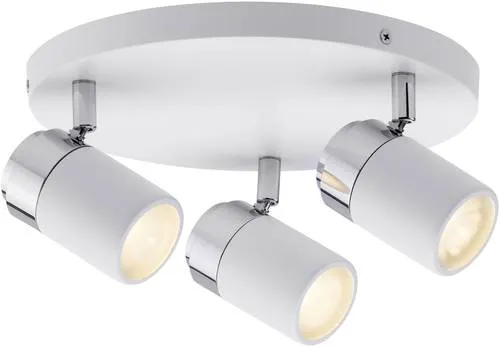 Paulmann Spotlight Zyli IP44 Rondell - Lampen mit schwenk- und drehbaren Spotköpfen, spritzwassergeschützt (IP44) für Badezimmer und ideal zur Akzentbeleuchtung.