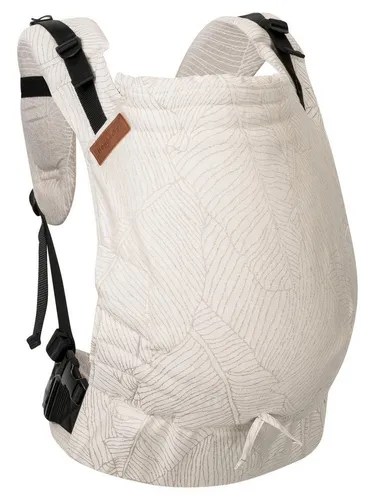 Hoppediz Babytrage Buckle Grenada natur - Ergonomische Fullbuckle ab Geburt - Babytragen für Babys von 3,5 bis 20 kg, ergonomisch mit Anhock-Spreiz-Haltung und zwei Schnallenoptionen für optimale Gewichtsverteilung.