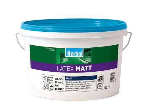 Herbol Latex Matt 5 l weiß von Herbol