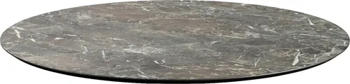 HPL Tischplatte Galaxy Marble Ø120 cm in grau von Essentials