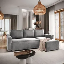 Masseno Ecksofa SILES mit Schlaffunktion und Bettkasten