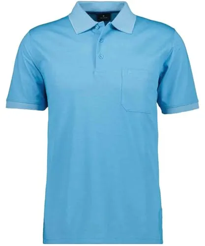 RAGMAN Herren Poloshirt 540391 in Ibiza Blue, XXL von RAGMAN