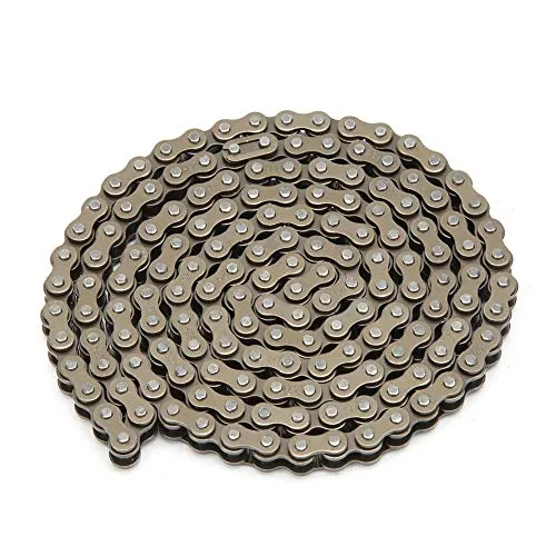 Gorgeri 158 Gliederkette, Fahrradketten 25H 158Links Edelstahlkette passend für 47cc 49cc Pocket Bike Mini Quad ATV Roller,pocket bike kettenschloss 25h 100 glieder