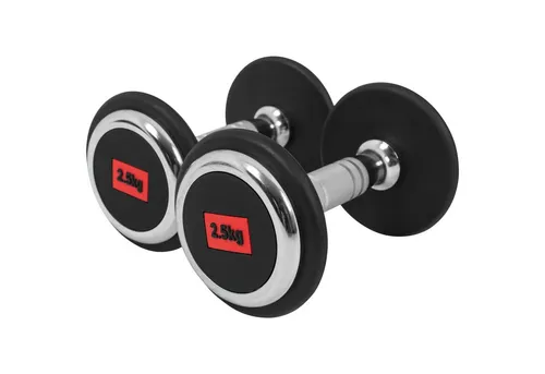 GORILLA SPORTS Kurzhantel Einzeln/2er Set, Gewichte 2,5-50kg - Rundhanteln, Dumbbells, Hantelset, mit/ohne Ablage, aus Gusseisen, Gummiert, Griff Gerändelt, Rutschfest