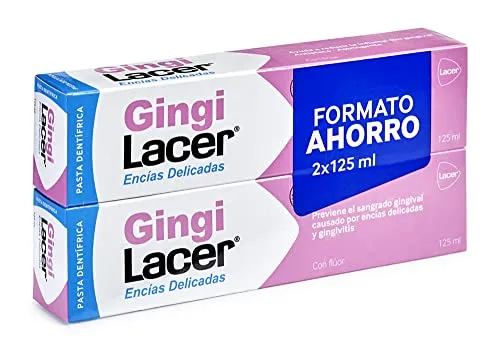 GINGILACER Duplo 125 ml, Zahnpasta mit Fluor, reduziert Zahnfleischbluten, schützt das Zahnfleisch, reduziert die Bildung von Zahnbelag, tonisierend