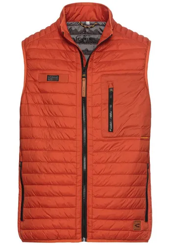 camel active Herren Steppweste - Wasserabweisend und winddicht - Funktionsjacke mit leichtem Futter, daunenfrei und ideal für Outdoor-Aktivitäten. Ausgestattet mit praktischen Taschen und camel active Branding.