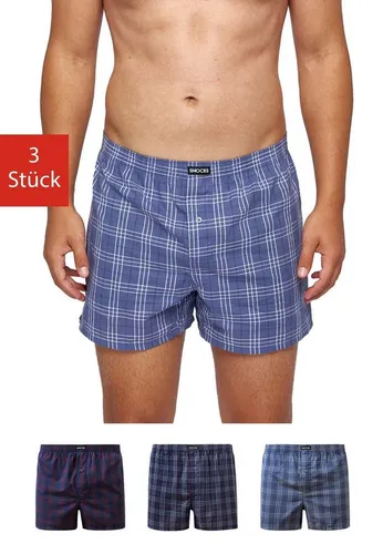 Snocks American Boxershorts Herren 3er-Pack aus Bio-Baumwolle - Herren-Boxershorts aus 100% Bio-Baumwolle, mit elastischem Bund für maximalen Komfort und atmungsaktives Material, ideal für den täglichen Gebrauch.