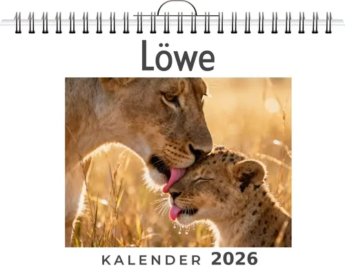 Alice Herrmann | Löwe | Kalender | Deutsch | 2026 | FlipFlop | EAN 9783695329069