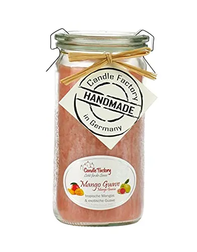 Candle Factory Mini-Jumbo Kerze im Weck-Glas mit Duft Mango-Guave 307-096