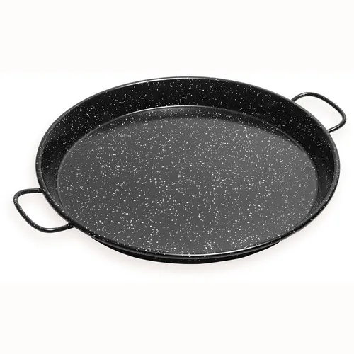 Paellapfanne Valenciana 46cm - Emaillierter Antihaft-Stahl für 12 Portionen - Pfannen für Gasherd, ideal für gesellige Paella-Abende. Der emaillierte Antihaft-Stahl sorgt für eine gleichmäßige Hitzeverteilung und einfaches Herauslösen der Speisen.