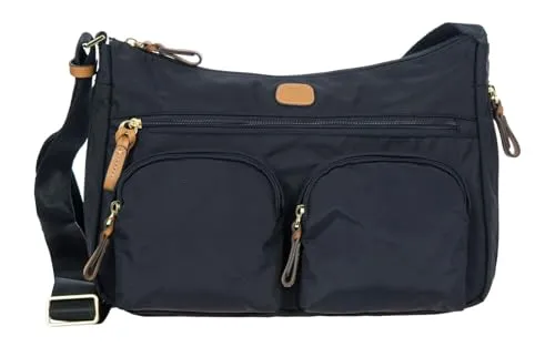 Bric's X-Bag Shoulderbag Ocean Blue - Damen-Schultertaschen in hochwertiger Qualität mit schickem Design, ideal für elegante Outfits. Maße: 36 x 24 x 5 cm – ein Must-Have für modebewusste Frauen.