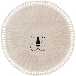benuta Kinderteppich Momo – Rund, Ethno-Style, 11 mm Höhe - Der runde Kinderteppich Momo von lytte bringt mit seinem Ethno-Style fröhliche Akzente ins Kinderzimmer. Aus strapazierfähigem Polyester gefertigt, überzeugt er durch Pflegeleichtigkeit und Robustheit – ideal für den täglichen Einsatz.