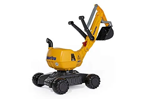 RollyToys Rollydigger Komatsu - 360° drehbarer Sitzbagger für Kinder - Hochwertiger Sandbagger für Kinder von 3-8 Jahren mit automatischer Verriegelung, ideal für realistischen Spielspaß und ausgezeichnetes kindgerechtes Design.