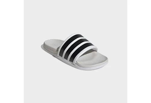 adidas Adilette Comfort 2.0 Sandalen - Weiß - Größe 12 - Die adidas Adilette Comfort 2.0 Sandalen kombinieren lässigen Stil mit hervorragendem Komfort. Das Cloudfoam-Fußbett sorgt für ein angenehmes Laufgefühl, ideal zum Entspannen am Pool oder Zuhause.
