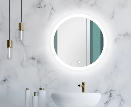 Talos Badspiegel Lunar, 59 cm mit Sensorschalter in weiß von Talos