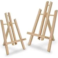 Artina Manchester 2er Set Tischstaffelei Klein aus Holz 28cm