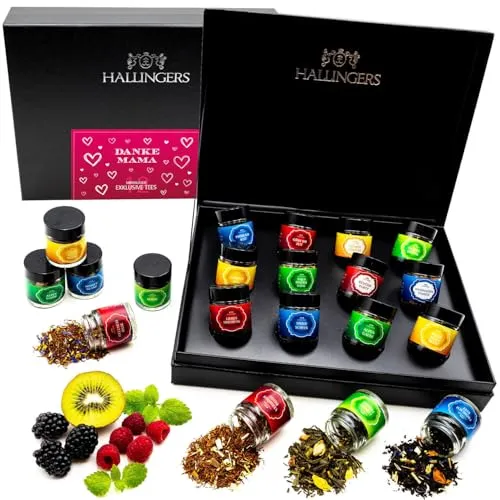 Hallingers Genuss Manufaktur Tee Geschenkset Muttertag von Hallingers Genuss Manufaktur