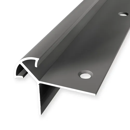 Küberit Treppenkantenprofil 40 x 50 x 2500 mm aus Aluminium - Modernes Treppenkantenprofil aus hochwertigem Aluminium, luftfeuchtigkeitsbeständig und ideal für alle Zimmer. Mit versenkter Befestigung für eine saubere Optik.