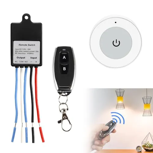 Fernbedienung Schalter 12V – Drahtloser Funkschalter mit 50m Reichweite