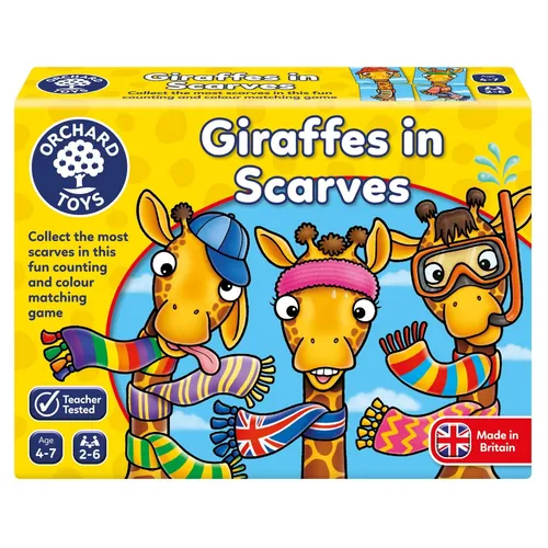 Orchard Toys Giraffes in Scarves Game, Fun Counting and Colour Educational Toys 