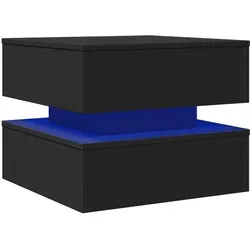 vidaXL Couchtisch mit RGB-LED-Leuchten - Moderne Beistelltische fürs Wohnzimmer mit anpassbaren RGB-LED-Leuchten für eine stimmungsvolle Atmosphäre und vielseitigem Design - ideal als Kaffeetisch, Telefontisch oder Sofatisch.