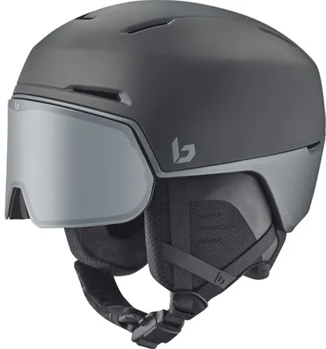 Bollé X-fusion black steel matte (BKSM) L 59-62 - Innovativer Skihelm - Skihelme & Snowboardhelme mit photochromem Visier für perfekte Sicht und Komfort. Der X-Fusion bietet nahtlose Integration, BOA-Fit-System und nachhaltige Materialien.