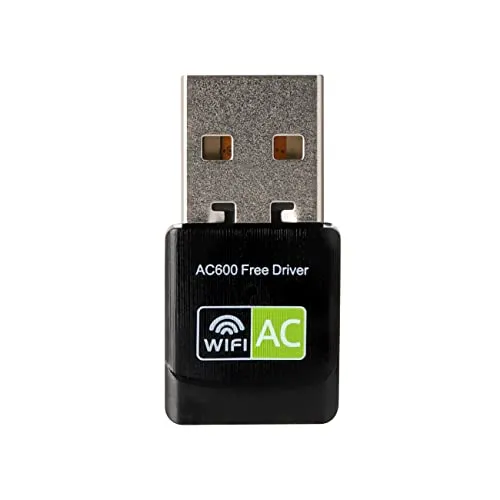 Tradebit - USB Äußere Netzwerkkarte I WLAN Stick I Dual -Band 11AC 5,8 GHz / 11N 2,4 GHz I Übertragungsgeschwindigkeit: 600 mb/s I Chipsatz RTL8811 I Kleines Design I Leicht zu Tragen