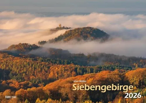 Siebengebirge 2026 Bildkalender A3 quer, spiralgebunden