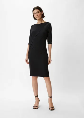 comma Minikleid Kleid Jerseykleid mit Raffung