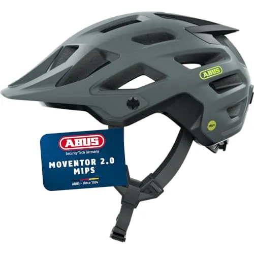 ABUS MTB-Helm Moventor 2.0 MIPS - Sicherer Fahrradhelm für Mountainbiker - Fahrradhelme mit MIPS-Technologie für zusätzlichen Aufprallschutz und individuelle Anpassung. Ideal für Damen und Herren im Geländeeinsatz.