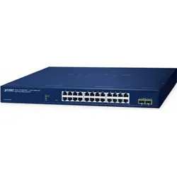 Planet 24-Port Web Smart Switch GS-2210-24T2S in blau von Planet