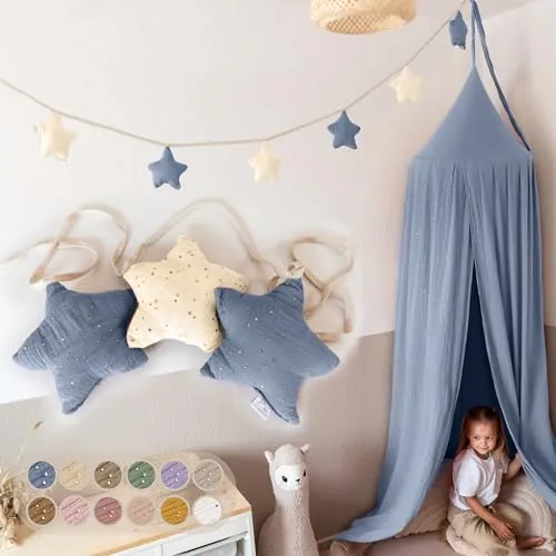 LILIMAUS Sternen Wimpelkette Stoff von lilimaus