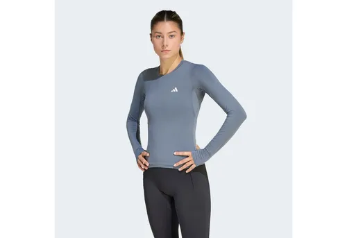 adidas Performance PWR ESS C LS Funktionsshirt grau XL (46/48) - Sportliches Funktionsshirt aus atmungsaktiver Polyamid-Mischung, ideal für aktive Tage. Maschinenwaschbar und in Größe XL erhältlich.